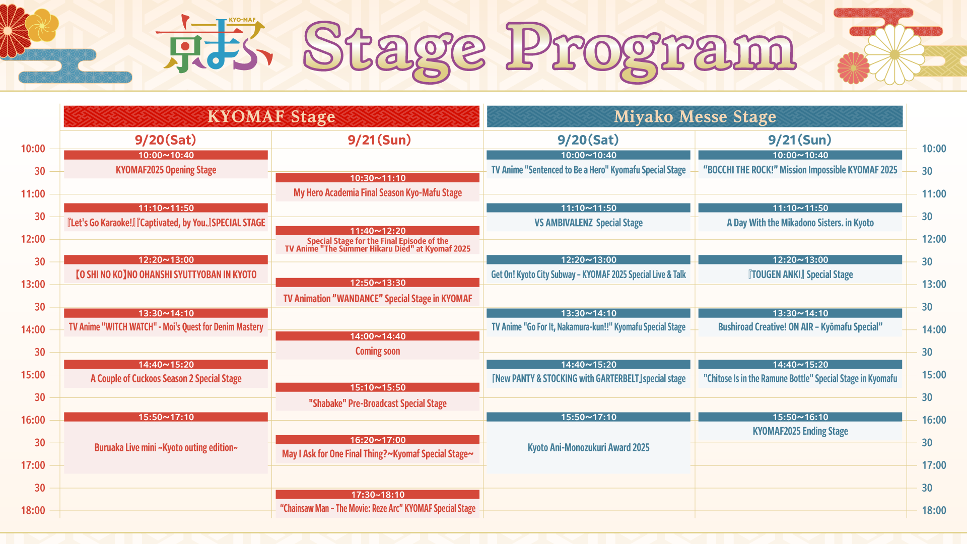 Stage Program