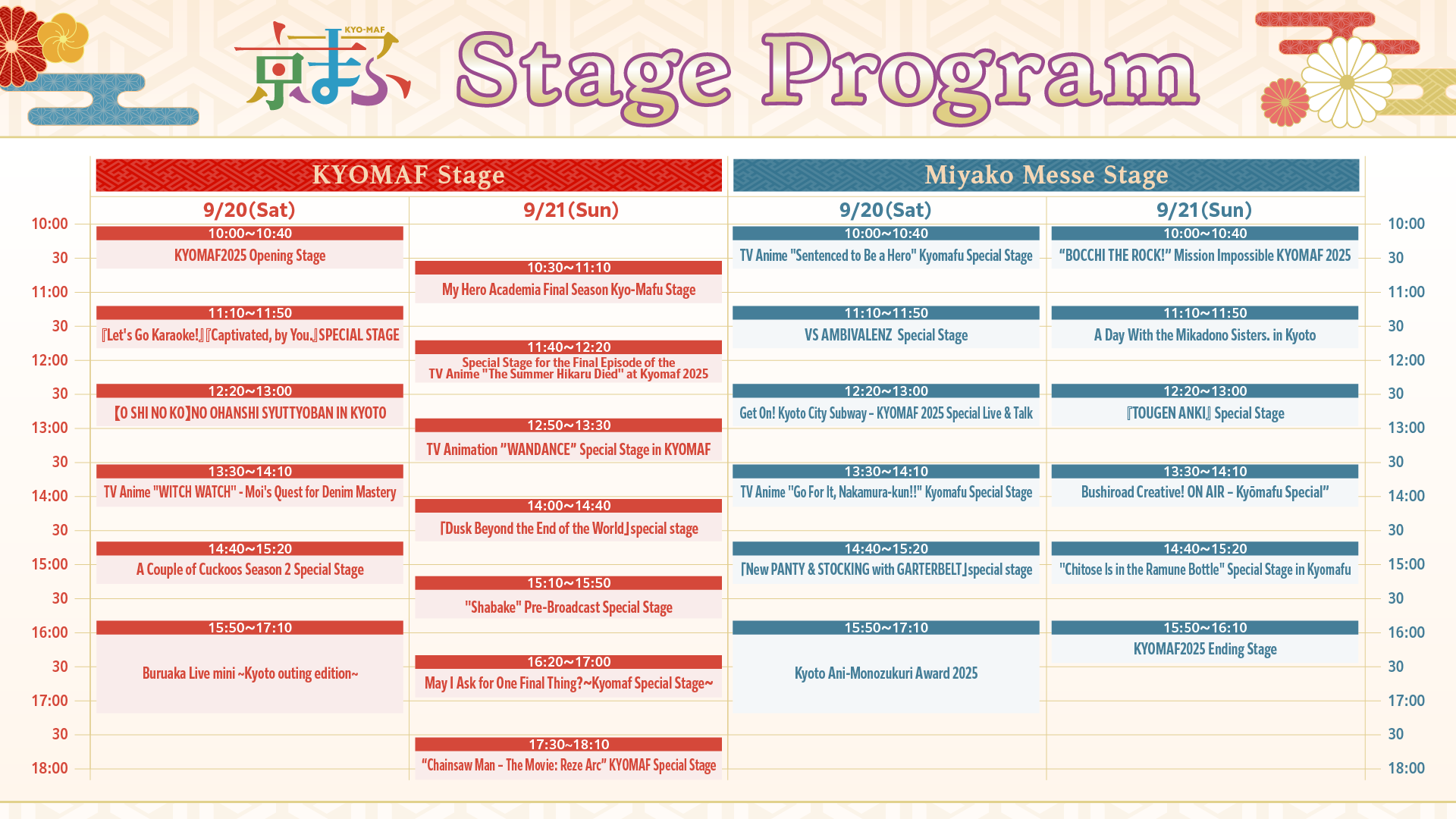 Stage Program
