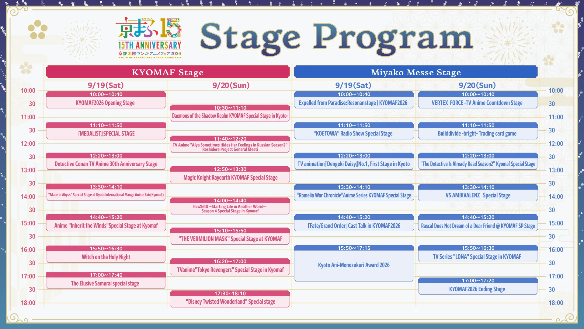 Stage Program
